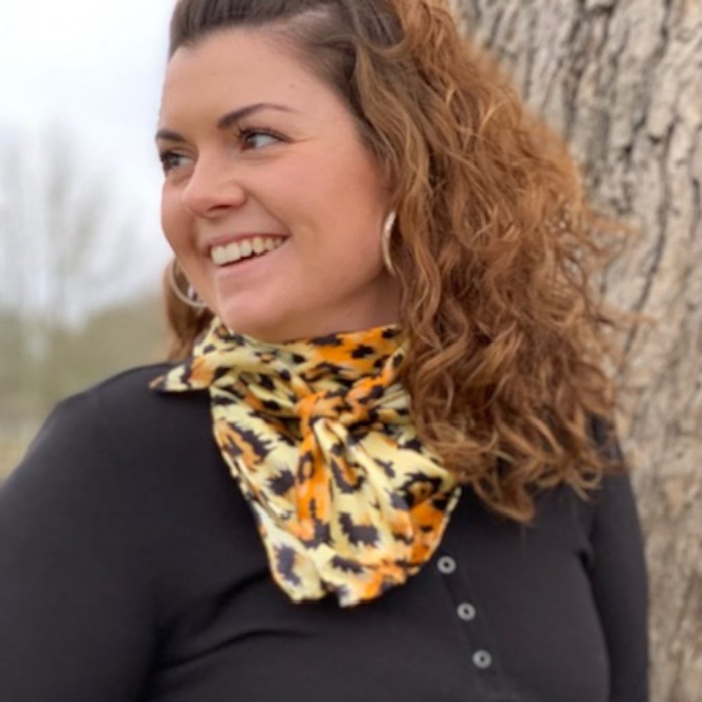 Cheetah Charmeuse Silk Wild Rag